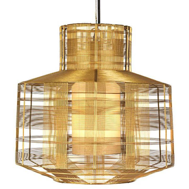 Oggetti Busy Pendant, Gold | Pendant Lamps | Modishstore