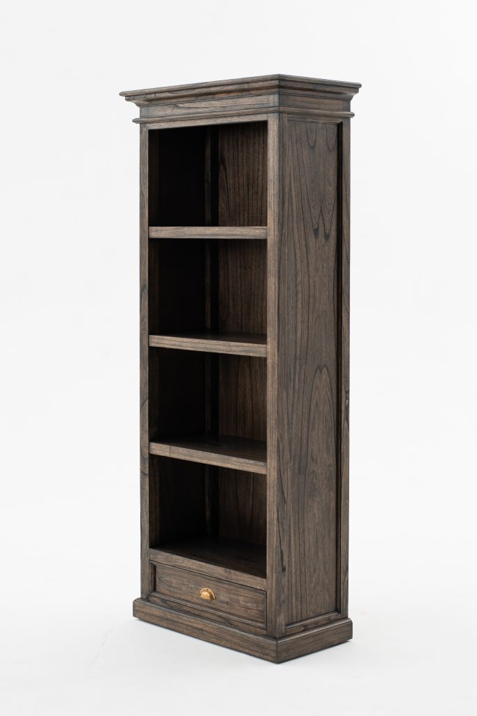 Bookcase with 1 Drawer By Novasolo - CA604BW | Bookcases | Modishstore - 6