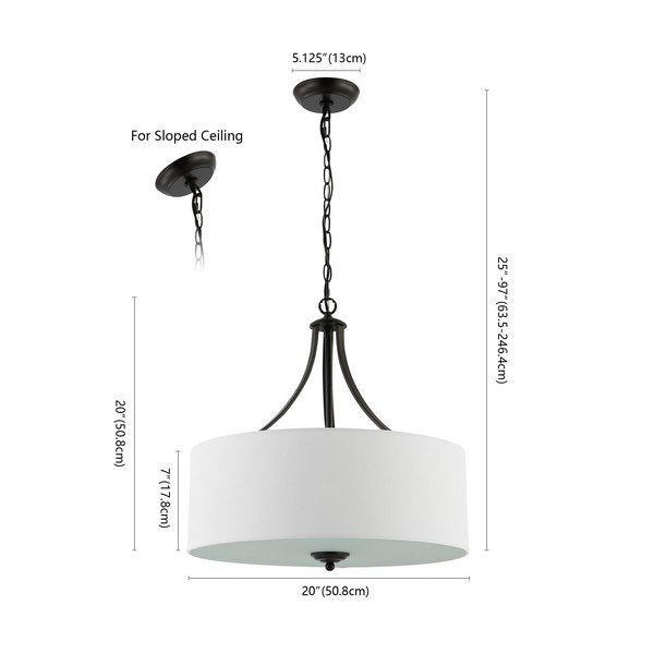 Safavieh Burnett Chandelier - Oil Rubbed Bronze | Chandeliers | Modishstore - 3