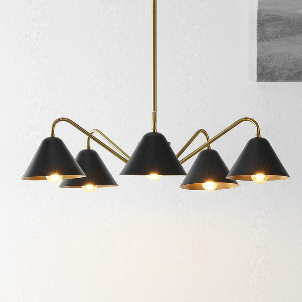 Safavieh Meissa Chandelier - Black | Chandeliers | Modishstore