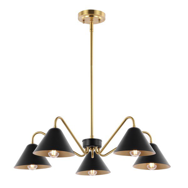 Safavieh Meissa Chandelier - Black | Chandeliers | Modishstore - 2