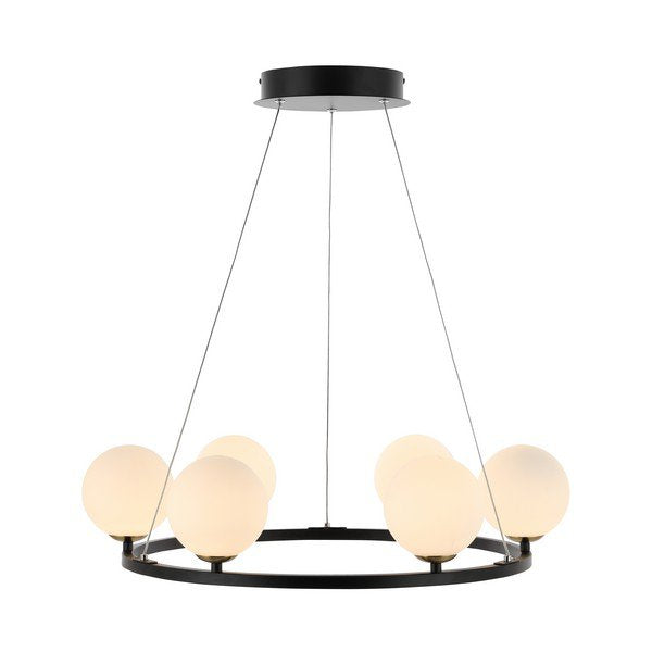 Safavieh Pomona Chandelier - Matte Black | Chandeliers | Modishstore - 2