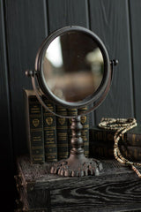 Pine Round Frame Small Mirror - Vagabond Vintage