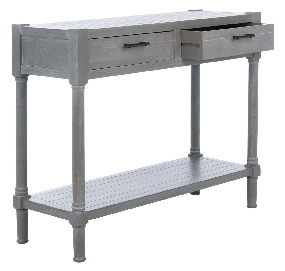 Safavieh Filbert 2 Drawer Console Table - White Washed Gray | Console Tables | Modishstore - 2