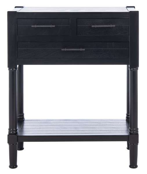 Safavieh Filbert 3 Drawer Console Table - Black | Console Tables | Modishstore - 2