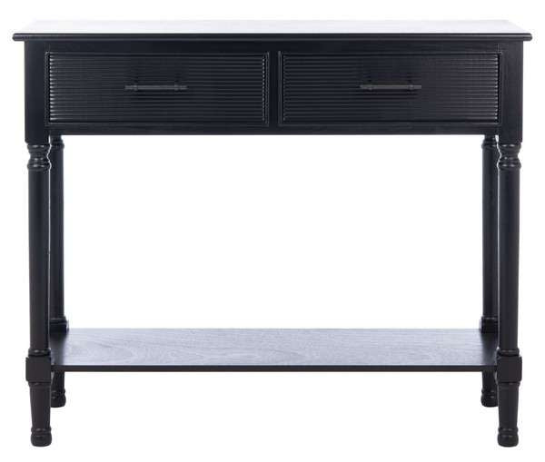 Safavieh Ryder 2Drw Console Table - Black | Console Tables | Modishstore - 2