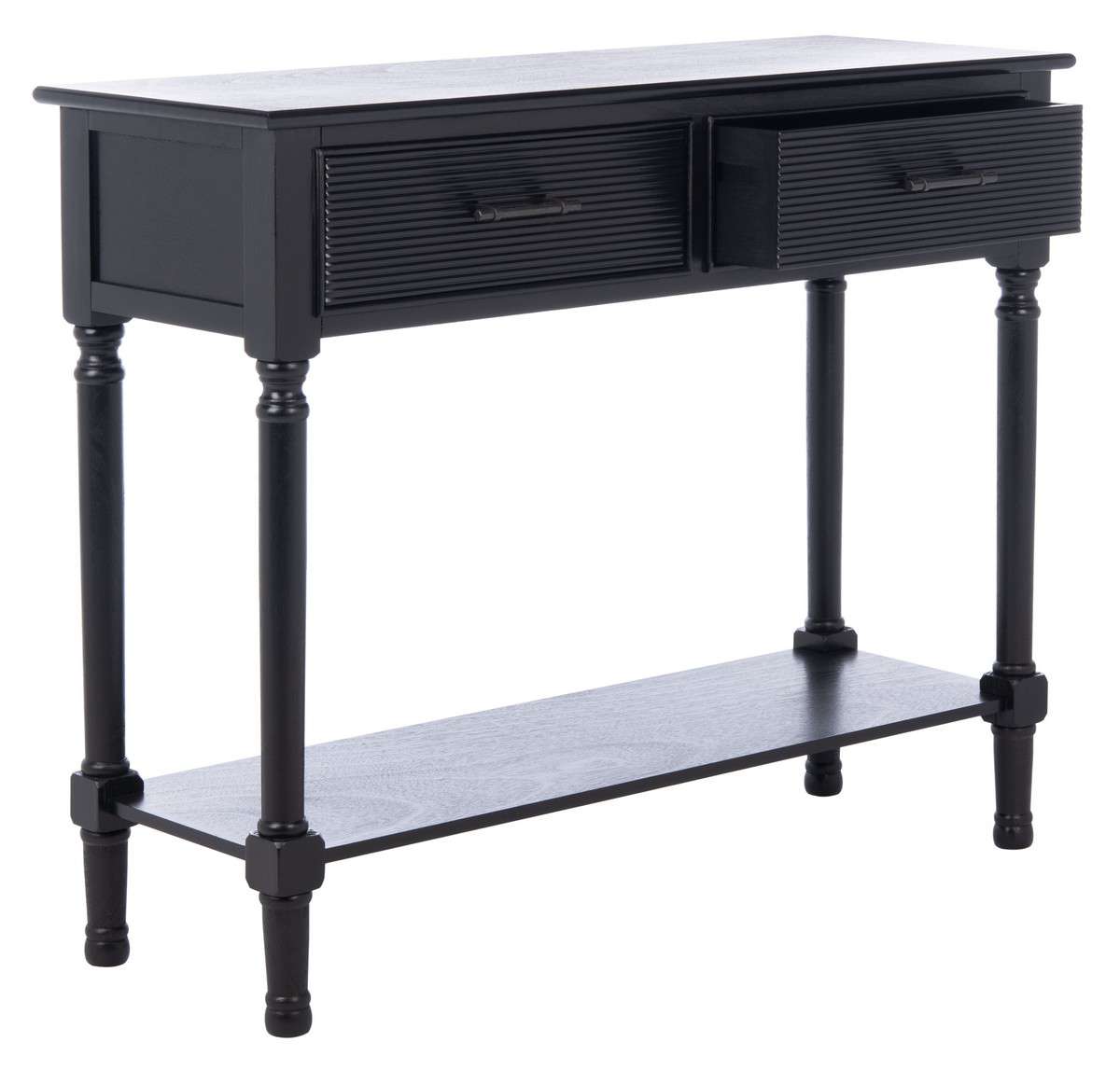 Safavieh Ryder 2Drw Console Table - Black | Console Tables | Modishstore - 3