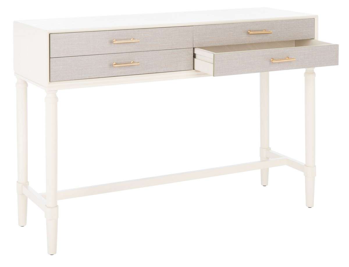 Safavieh Estella 4Drw Console Table - White | Console Tables | Modishstore - 3