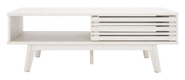 Safavieh Rori 1 Shelf Coffee Table - White | Coffee Tables | Modishstore - 2