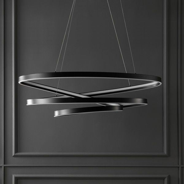 Safavieh Brianne Infinity Chandelier - Black | Chandeliers | Modishstore - 5