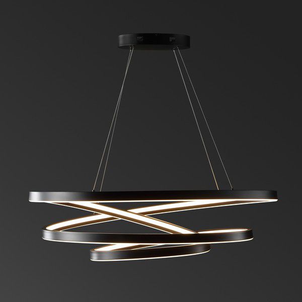 Safavieh Brianne Infinity Chandelier - Black | Chandeliers | Modishstore - 2