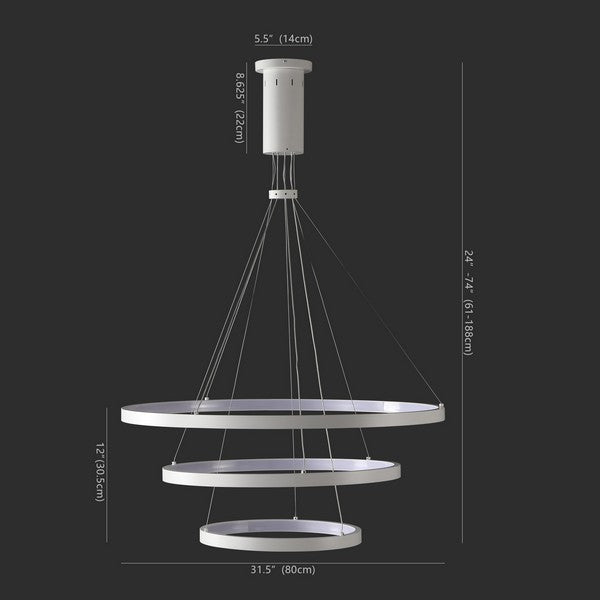 Safavieh Meranda 3 Tier Chandelier | Chandeliers | Modishstore - 2