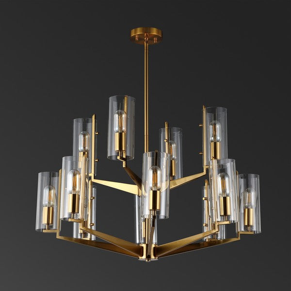 Safavieh Jennica Glass Chandelier | Chandeliers | Modishstore