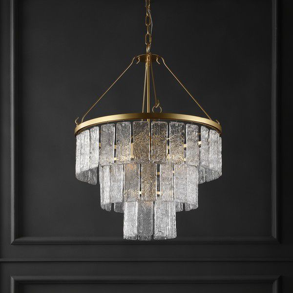 Safavieh Marjory 3 Tier Chandelier - Gold | Chandeliers | Modishstore - 5