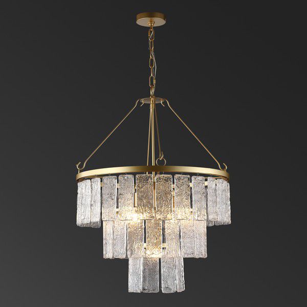 Safavieh Marjory 3 Tier Chandelier - Gold | Chandeliers | Modishstore - 2