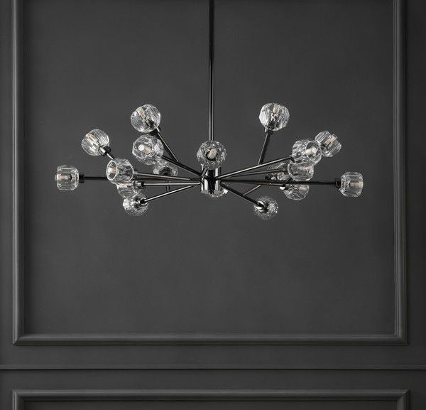 Safavieh Breyer Crstal Chandelier - Black | Chandeliers | Modishstore - 5