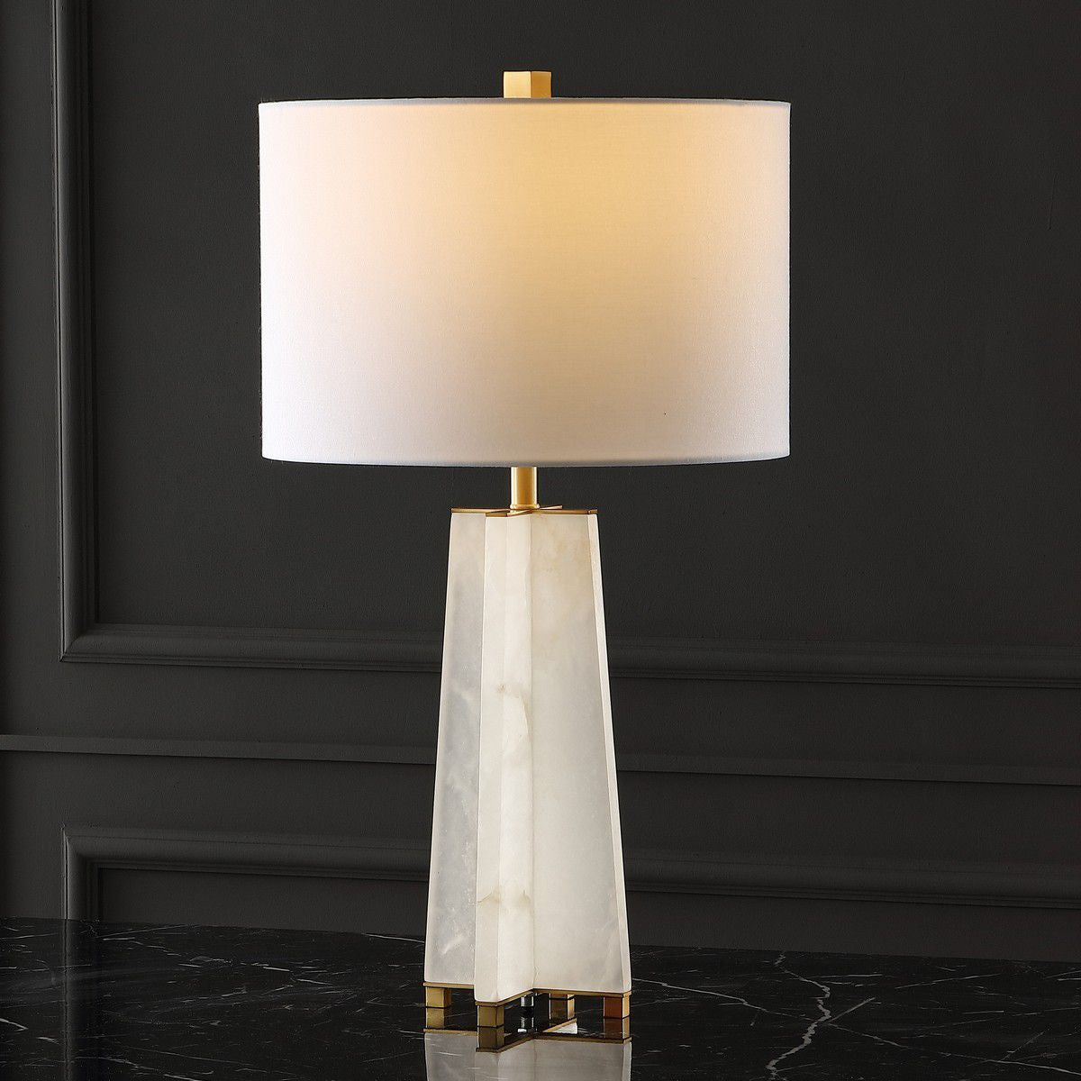 Safavieh Kraus Alabaster Table Lamp - White – Modish Store