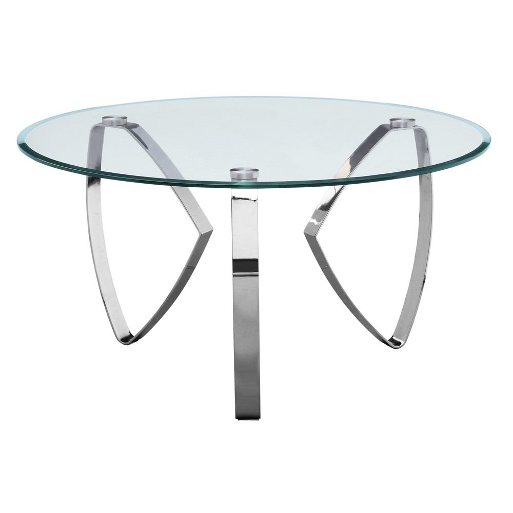 Crestview Collection Hollywood Nickel Tri Leg Round Cocktail Table ...