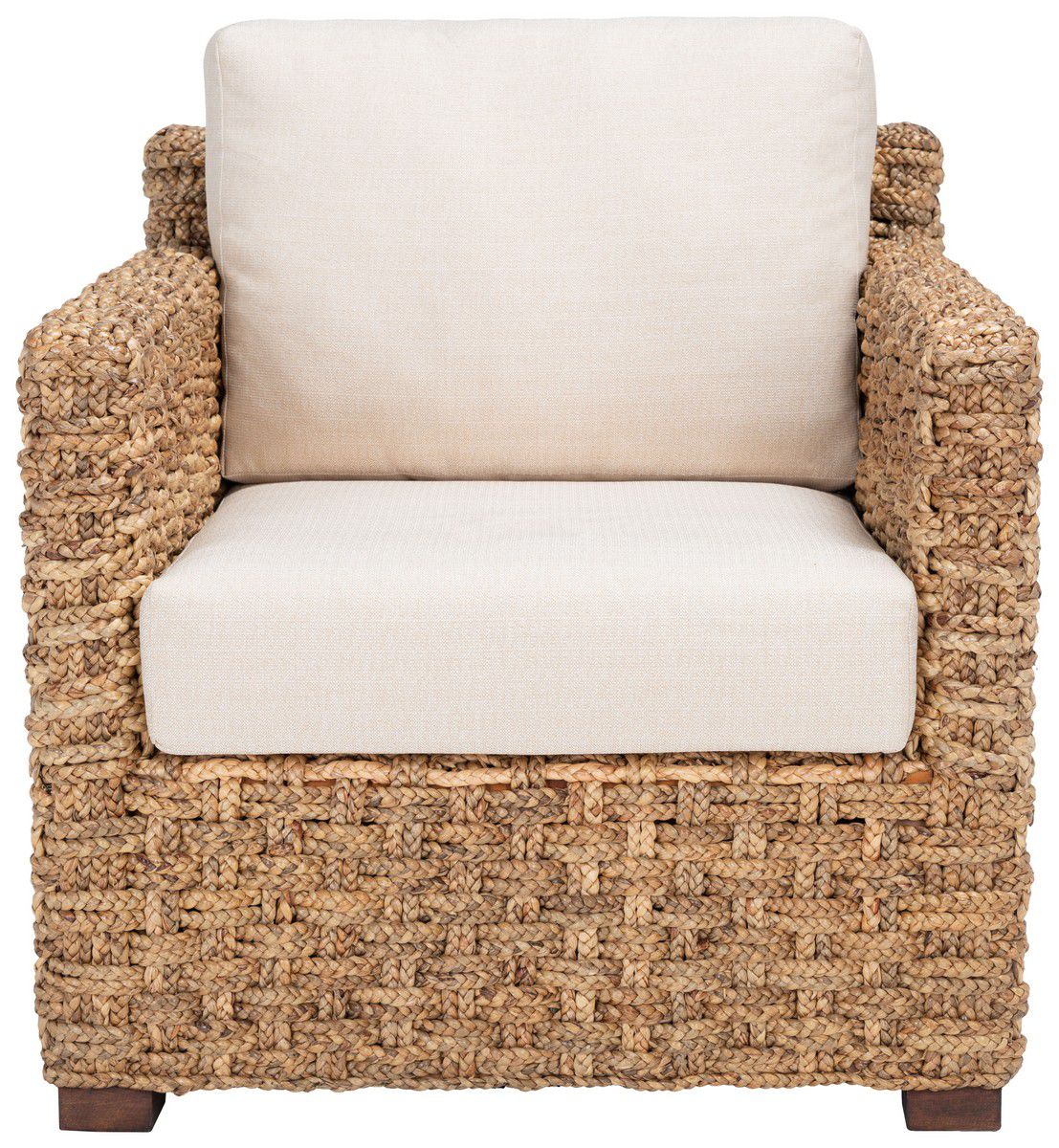 Safavieh Gregory Water Hyacinth Chair - Natural | Accent Chairs | Modishstore - 2