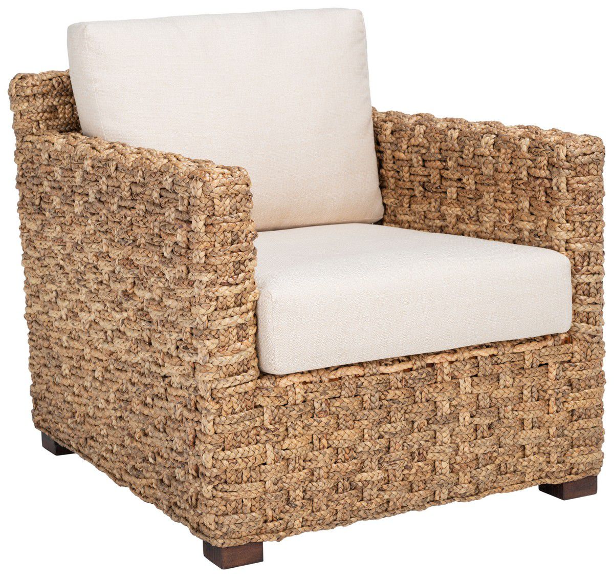 Safavieh Gregory Water Hyacinth Chair - Natural | Accent Chairs | Modishstore - 3