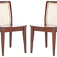 Safavieh Benicio Rattan Dining Chair Set Of 2 - Dark Brown | Dining Chairs | Modishstore - 3