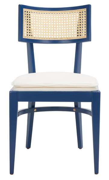 Safavieh Galway Cane Dining Chair - Navy | Dining Chairs | Modishstore - 2