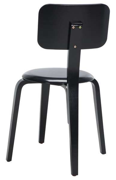 Safavieh Luella Stackable Dining Chair Set Of 2 - Black | Dining Chairs | Modishstore - 3