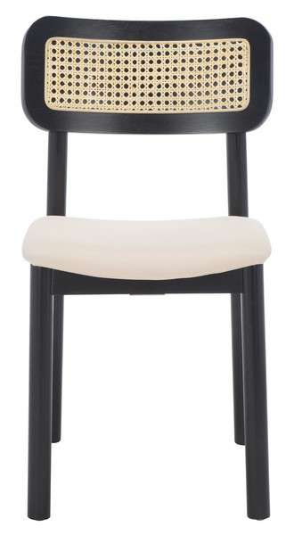 Safavieh Egon Dining Chair Set Of 2 - Black | Dining Chairs | Modishstore - 2