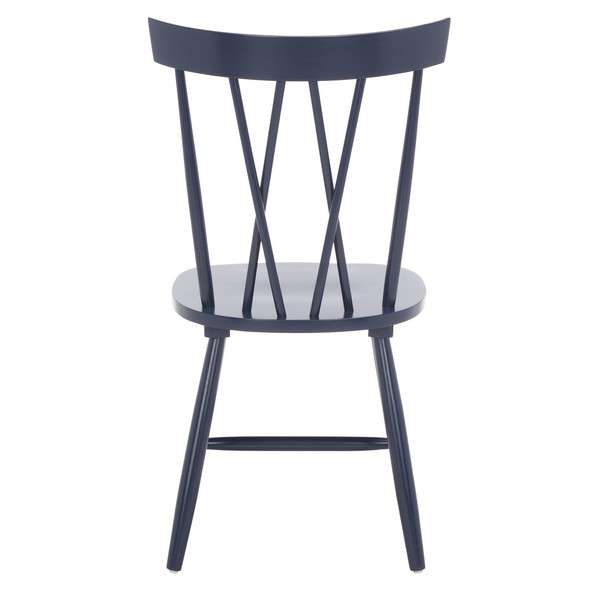 Safavieh Friar Dining Chair Set Of 2 - Navy | Dining Chairs | Modishstore - 3