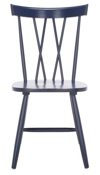 Safavieh Friar Dining Chair Set Of 2 Navy Modish Store