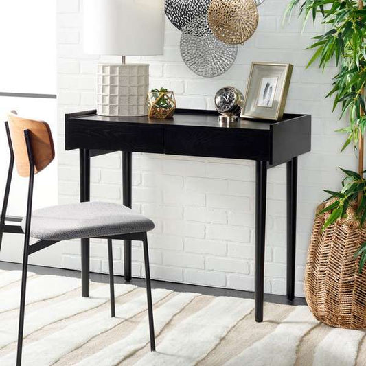 Safavieh Henley 2 Drawer Desk - Black | Desks | Modishstore