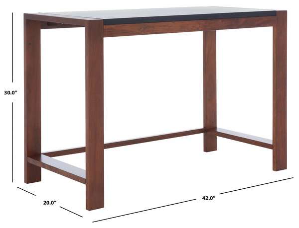 Safavieh Halleck Desk - Black | Desks | Modishstore - 3