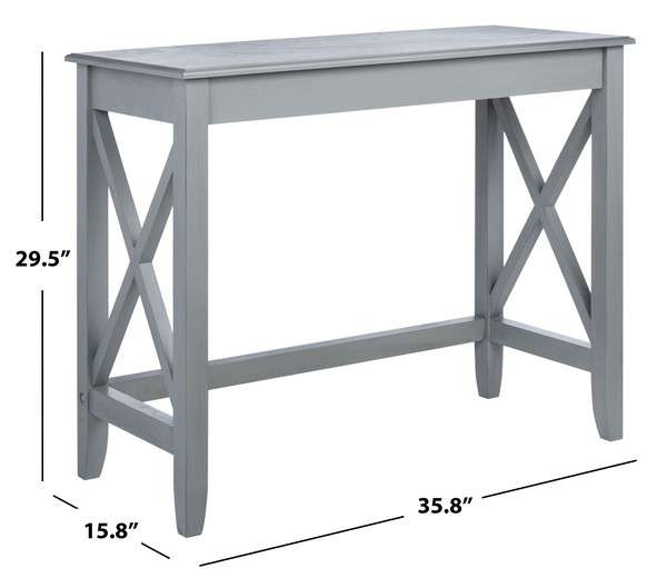 Safavieh Kaytee Desk - Distressed Gray | Desks | Modishstore - 4