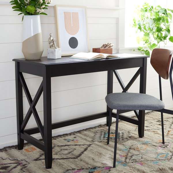 Safavieh Katelan Desk - Black | Desks | Modishstore