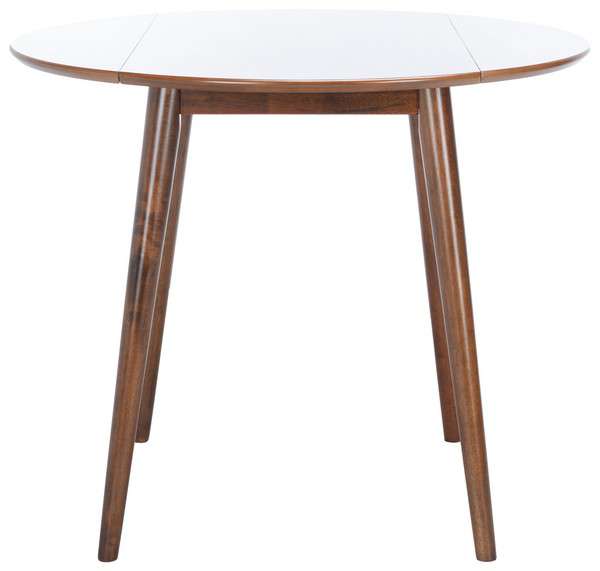 Safavieh Lovell Folding Round Dining Table - Walnut | Dining Tables | Modishstore - 2