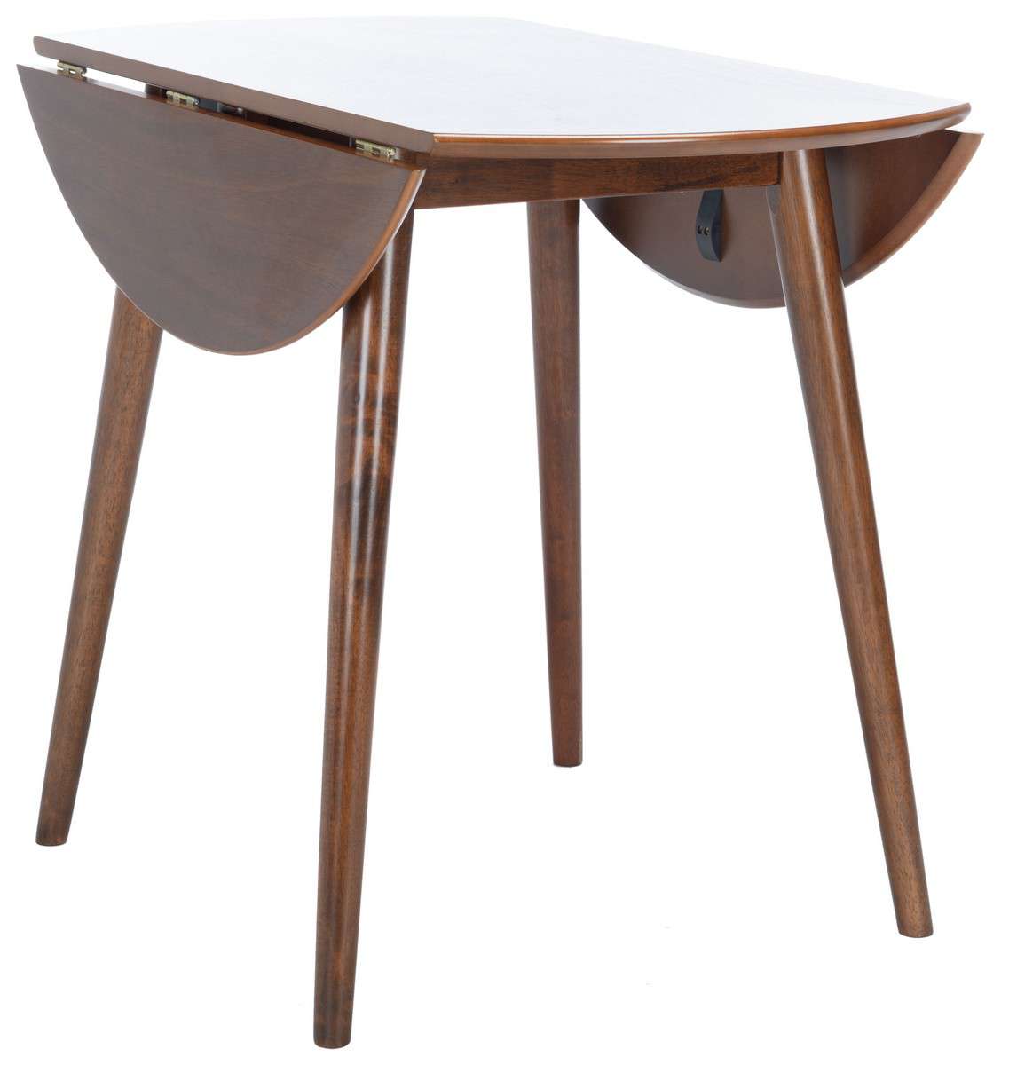 Safavieh Lovell Folding Round Dining Table - Walnut | Dining Tables | Modishstore - 3