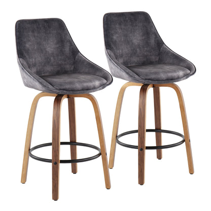 LumiSource Diana Counter Stool - Set of 2-7