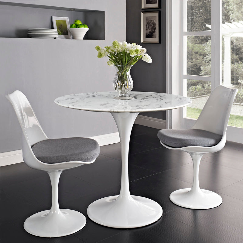 Modway Lippa 36" Round Artificial Marble Dining Table - EEI-1129 | Dining Tables | Modishstore - 1