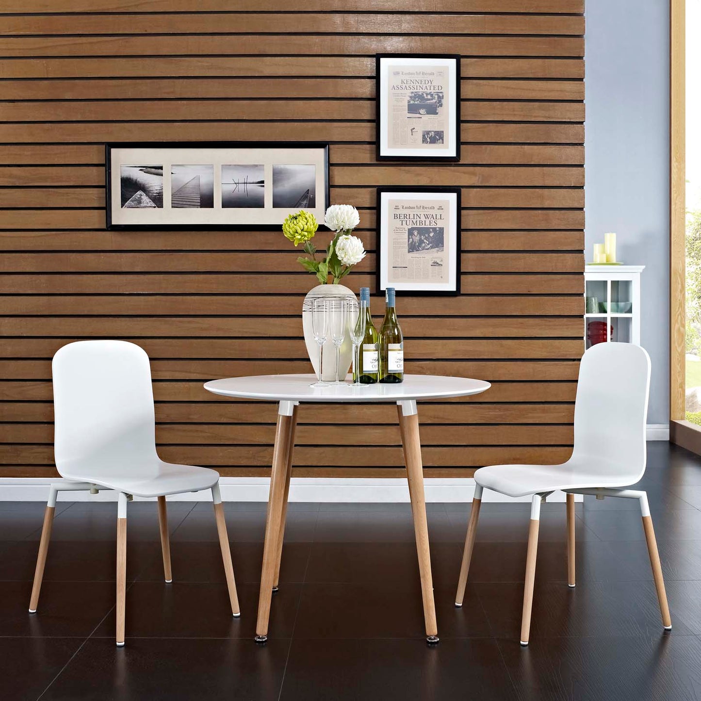 Modway Stack Wood Dining Chairs - Set of 2 - EEI-1372 | Dining Chairs | Modishstore - 1