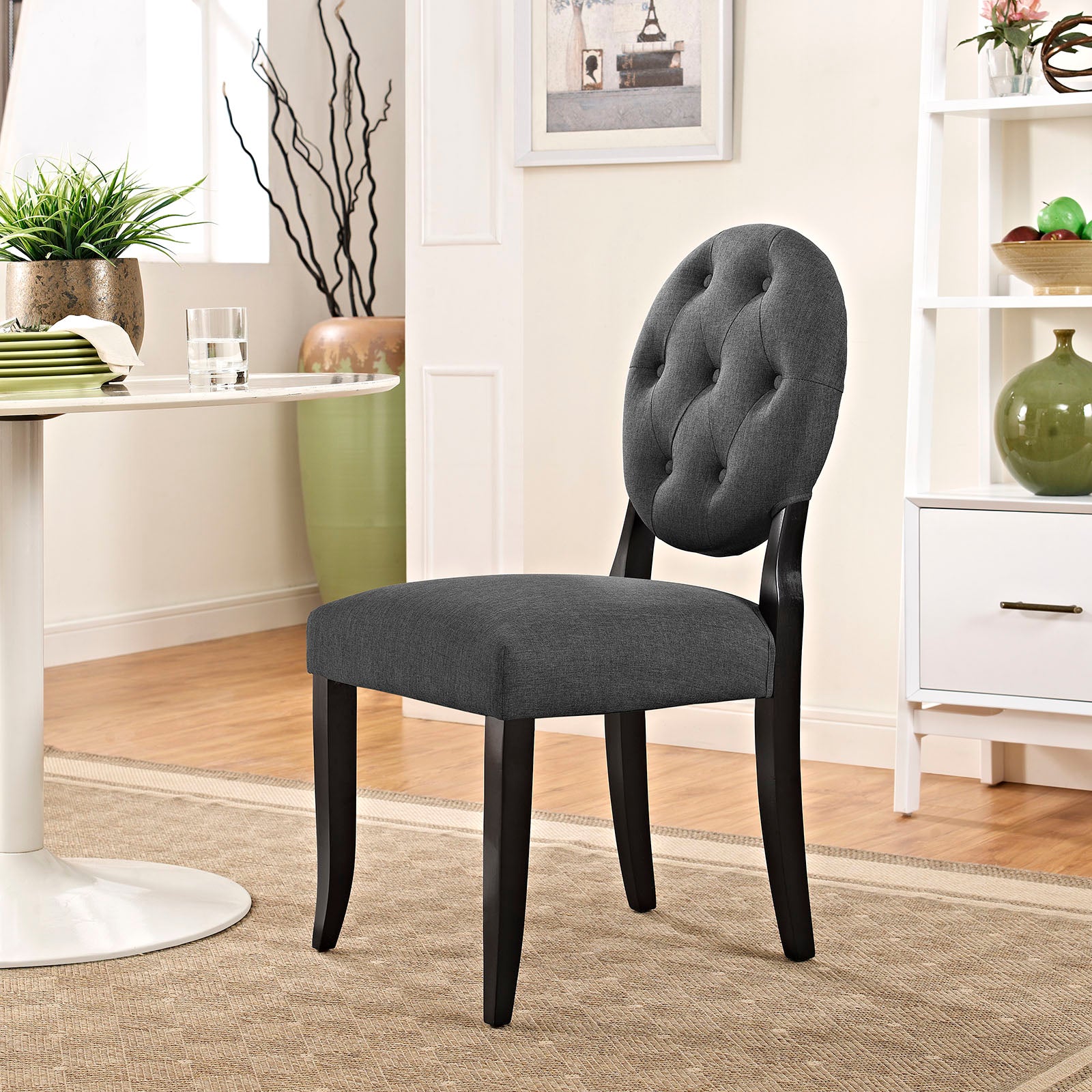 Modway Button Dining Side Chair - EEI-1381 | Dining Chairs | Modishstore - 6