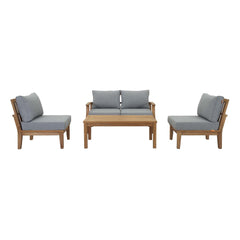 Marina 5 Piece Outdoor Patio Teak Set By Modway - EEI-1477