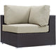 Modway Convene Outdoor Patio Corner - EEI-1840 | Outdoor Sofas, Loveseats & Sectionals | Modishstore - 7