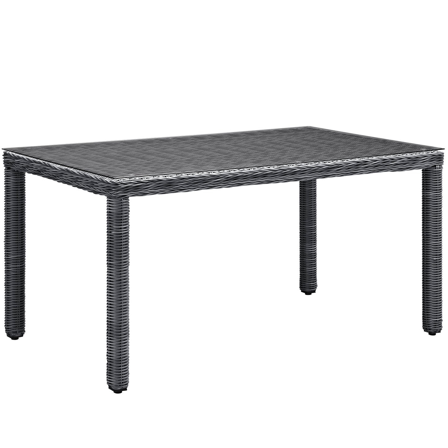 Modway Summon 59" Outdoor Patio Dining Table - Gray - EEI-1945 | Outdoor Tables | Modishstore - 1