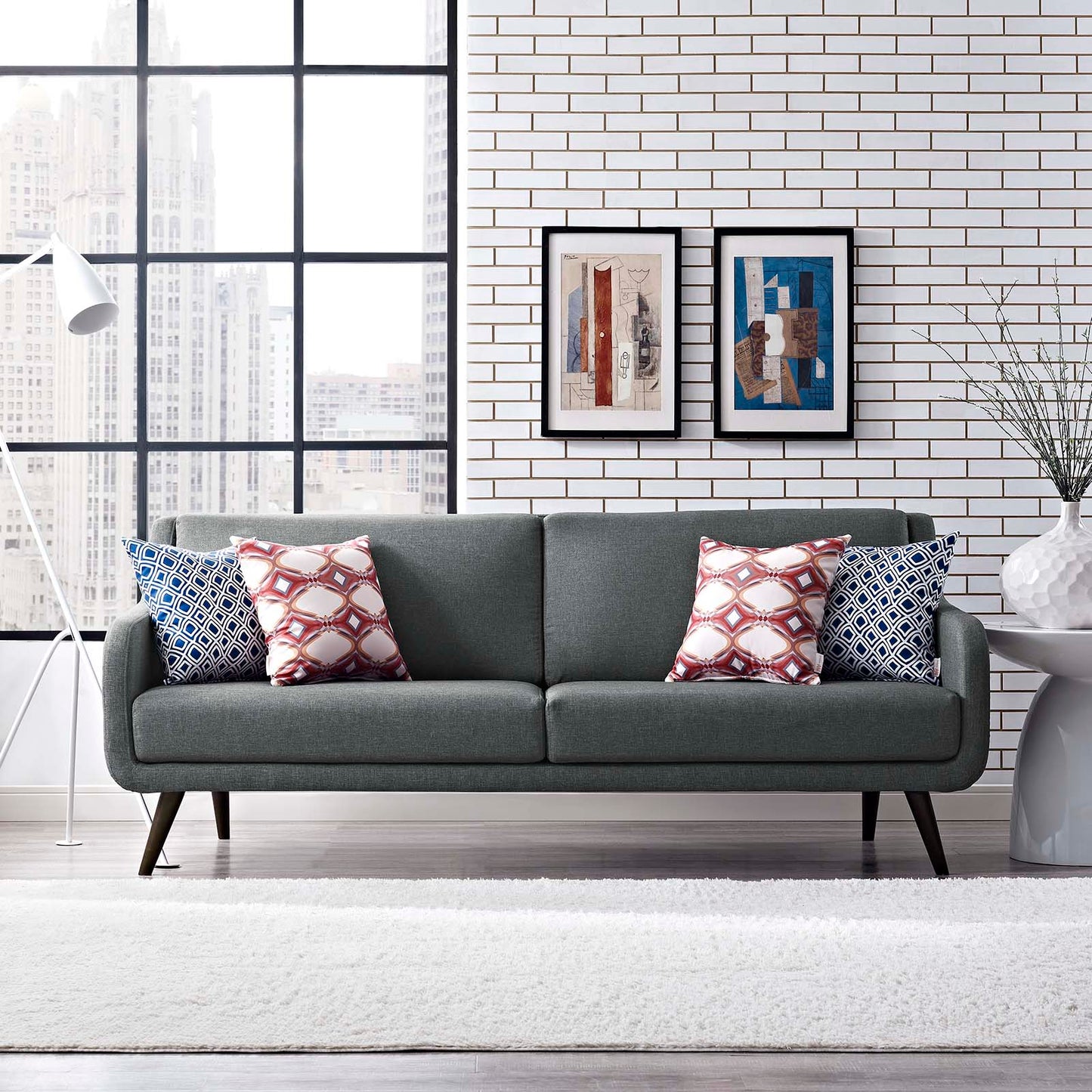 Verve Upholstered Fabric Sofa By Modway - EEI-2129 | Sofas | Modishstore - 1