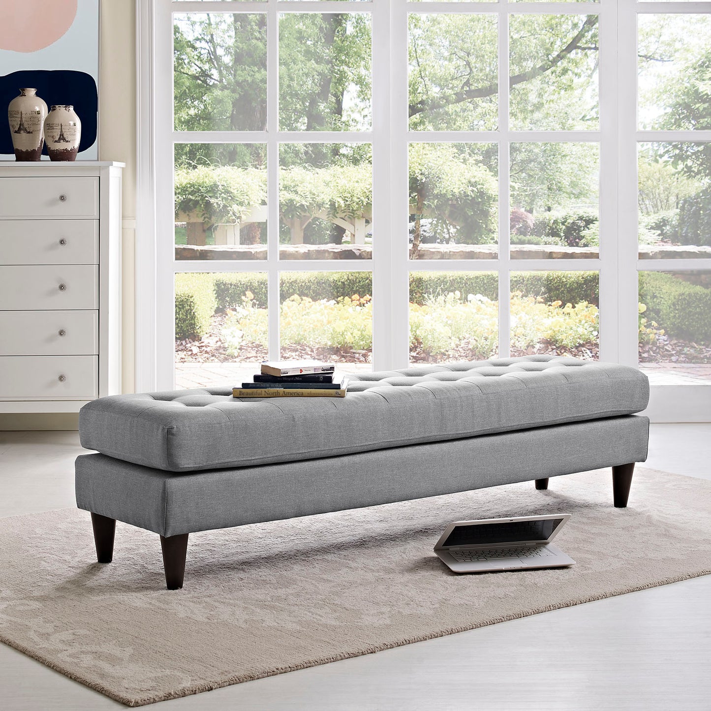 Empress Large Bench By Modway - EEI-2137 | Benches | Modishstore - 10