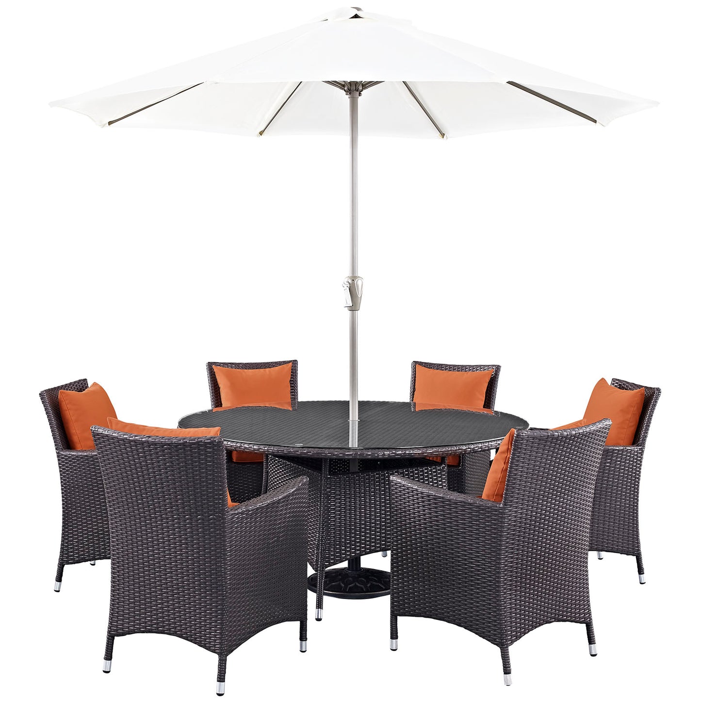 Modway Convene 8 Piece Outdoor Patio Dining Set - EEI-2194 | Outdoor Dining Sets | Modishstore - 5