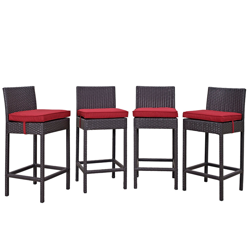 Modway Convene 4 Piece Outdoor Patio Pub Set - EEI-2218 | Bar Stools | Modishstore - 3