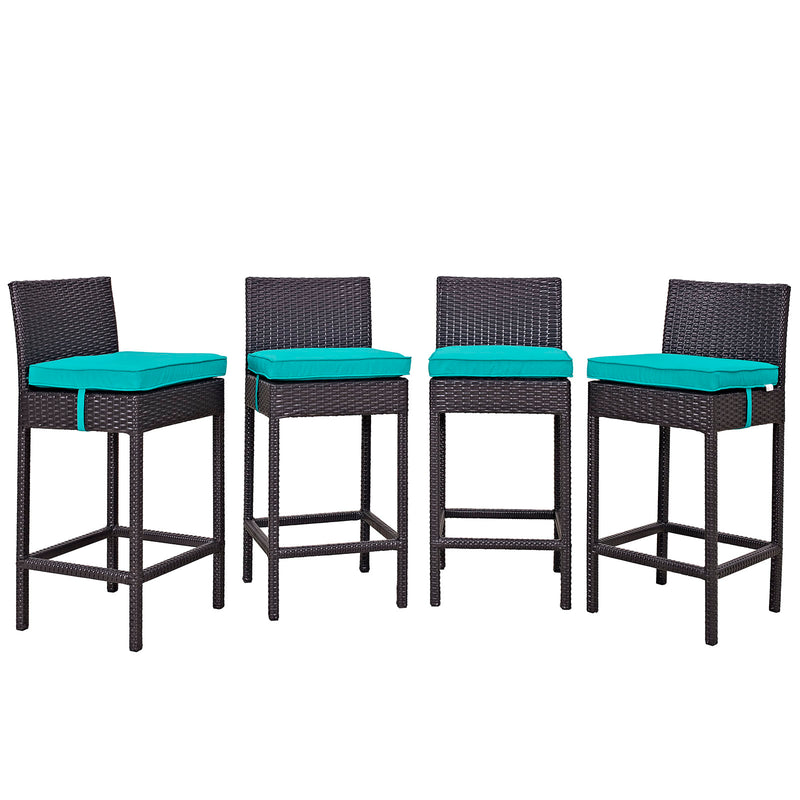 Modway Convene 4 Piece Outdoor Patio Pub Set - EEI-2218 | Bar Stools | Modishstore - 2