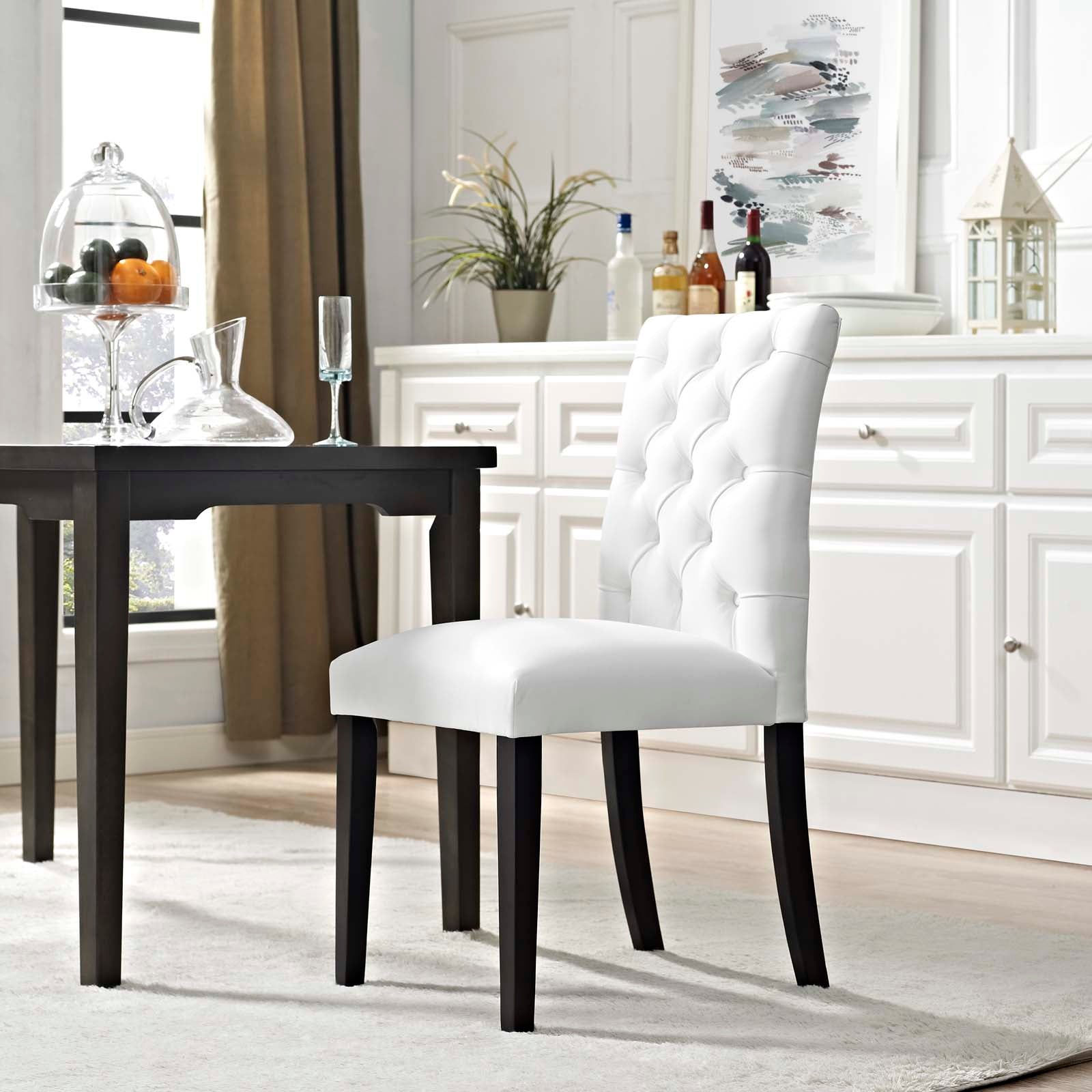 Vinyl kitchen online chairs