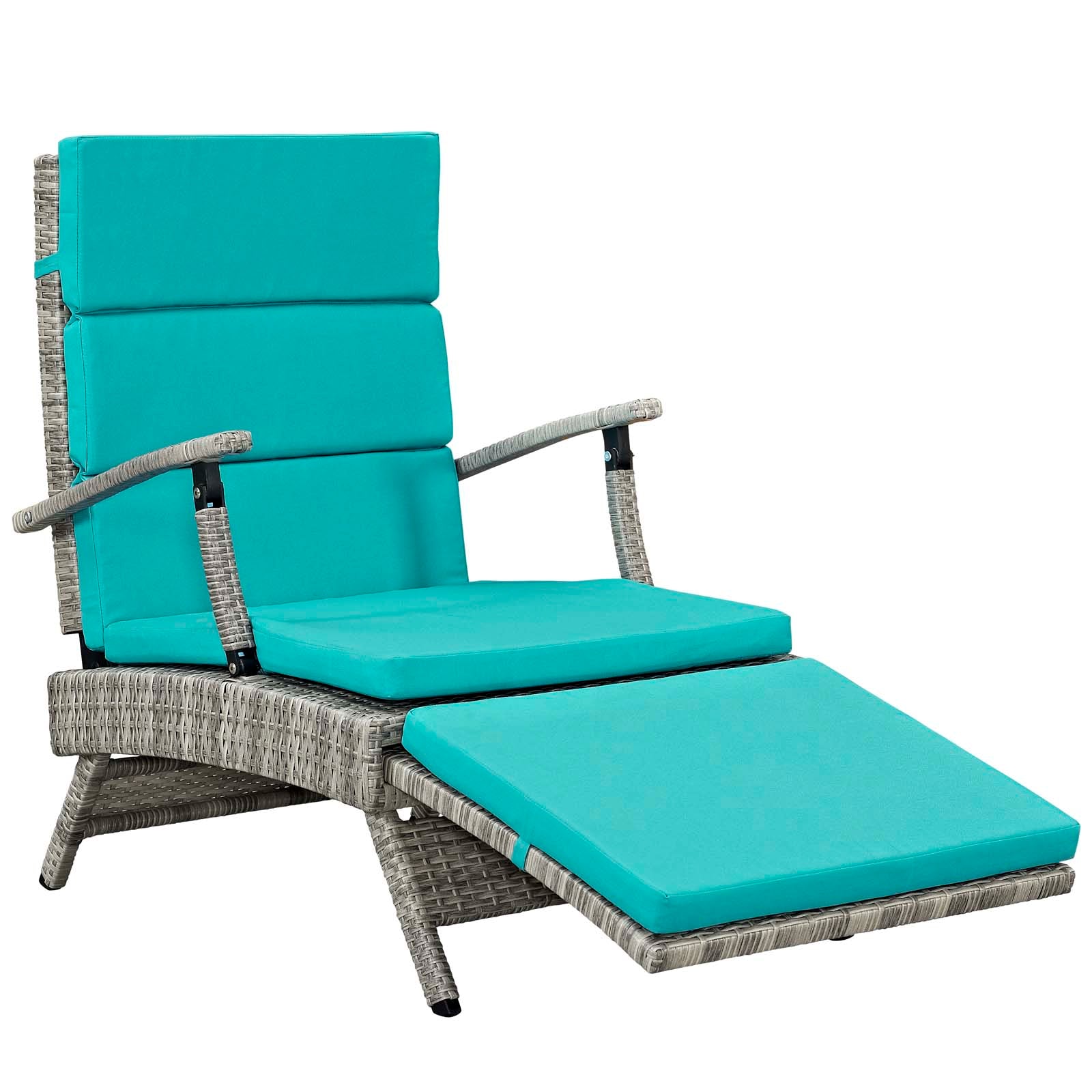 Modway Envisage Chaise Outdoor Patio Wicker Rattan Lounge Chair - EEI-2301 | Outdoor Chaise Lounges | Modishstore - 10